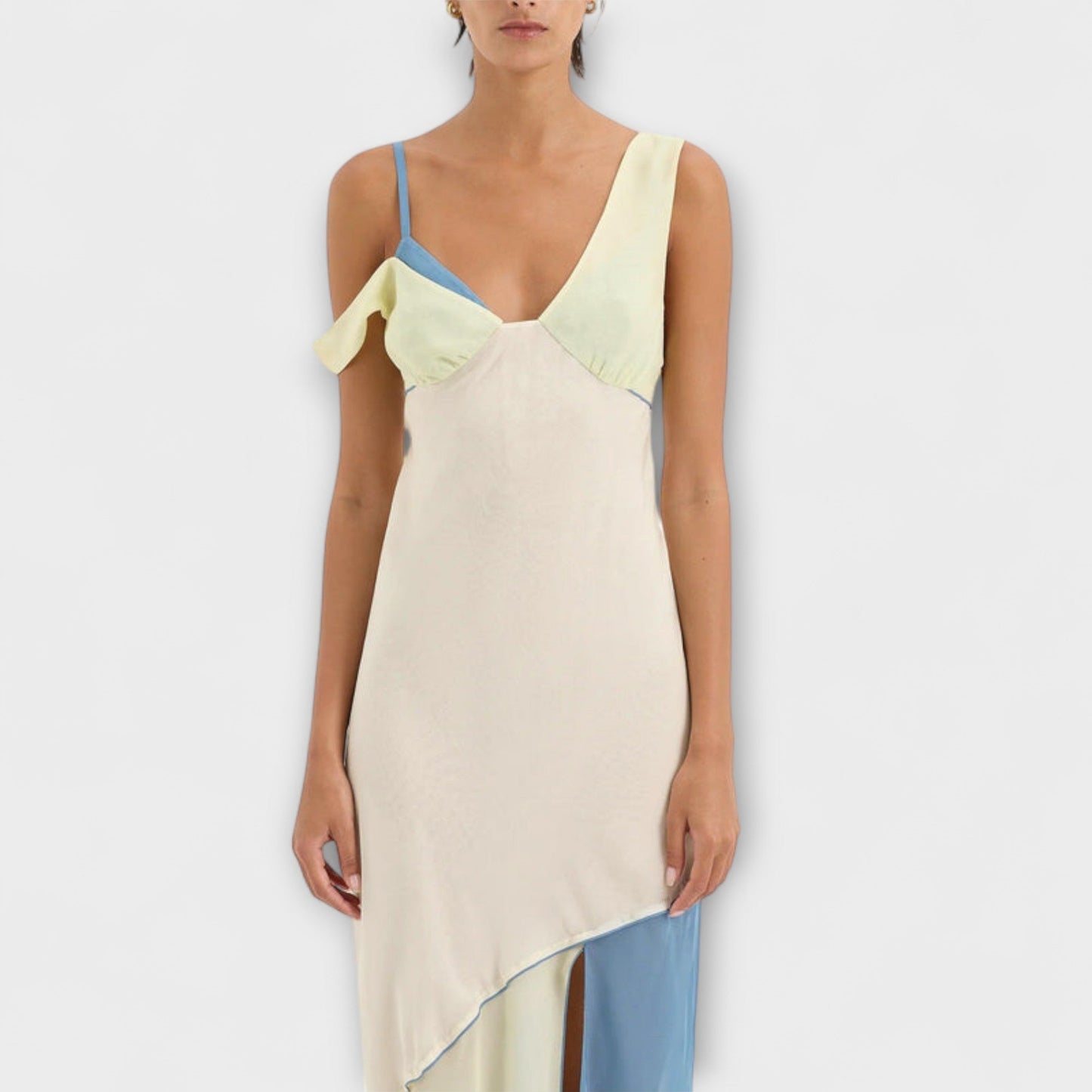 Alora - Abito Midi Thames con Dettaglio Splice