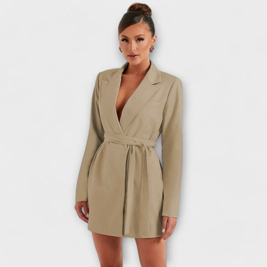 Abito blazer con scollatura a V