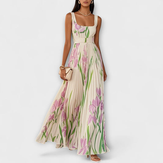 Abito Maxy in Chiffon a Fiori